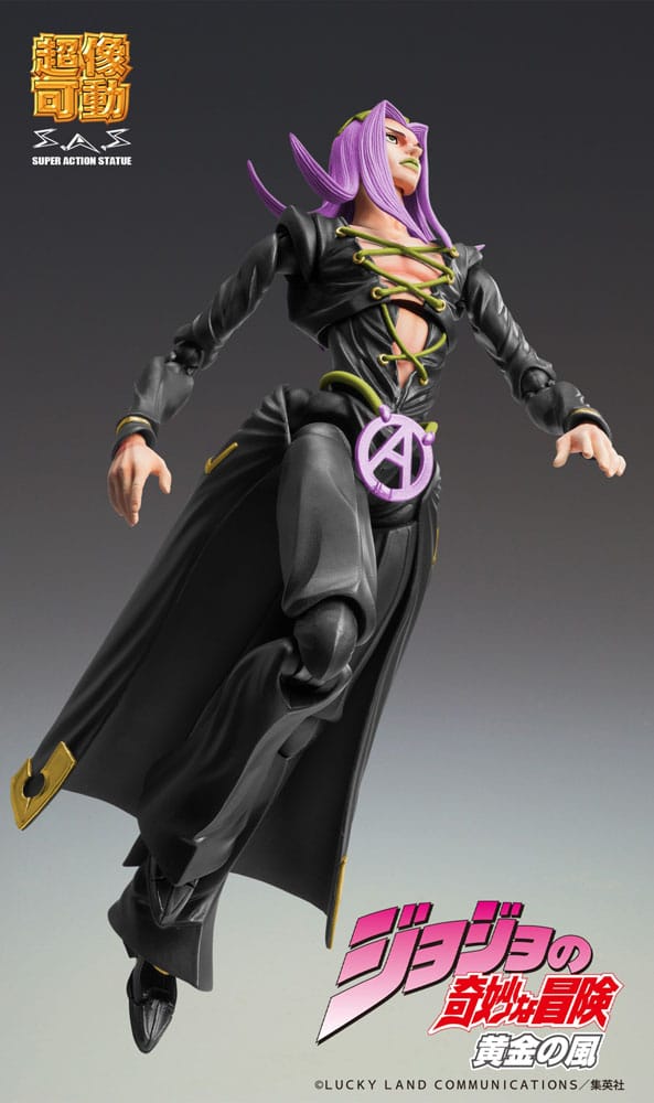 JoJo's Bizarre Adventure Part 5 Super Action Actionfigur Chozokado Leone Abbacchio Black Ver. 16 cm
