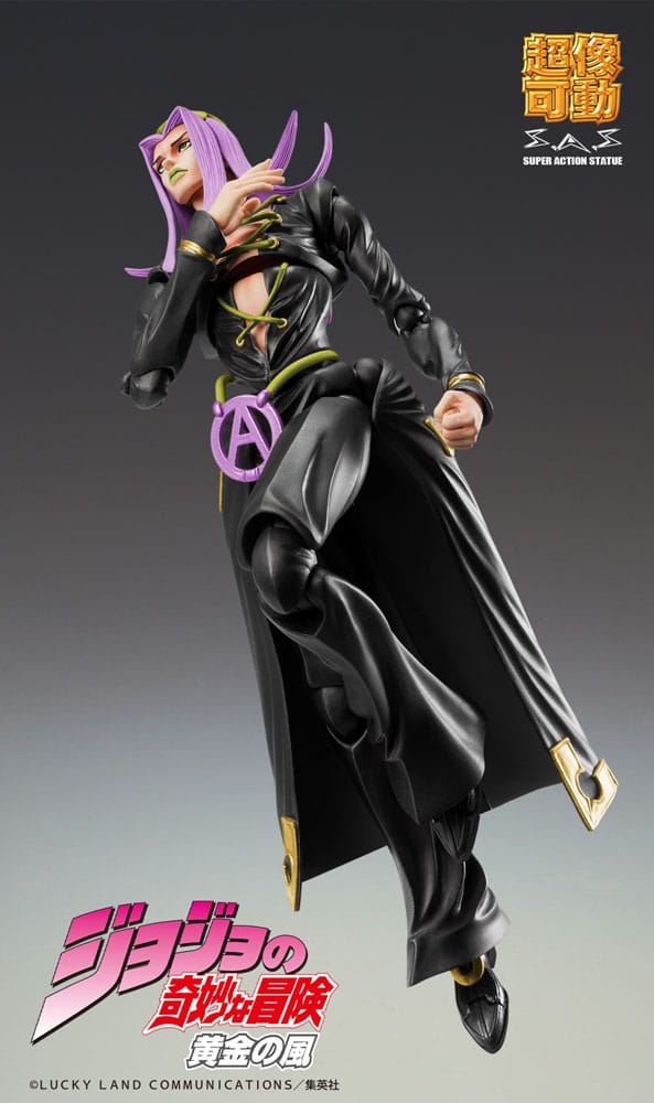 JoJo's Bizarre Adventure Part 5 Super Action Actionfigur Chozokado Leone Abbacchio Black Ver. 16 cm