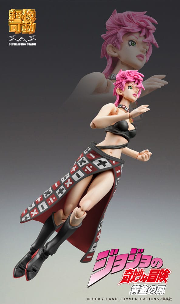 JoJo's Bizarre Adventure Part 5 Super Action Actionfigur Trish Una Black Ver. 15 cm