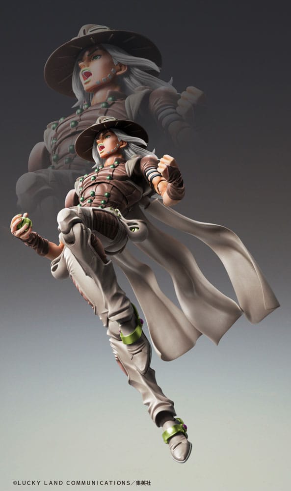 JoJo's Bizarre Adventure Part7 Steel Ball Run Super Action Actionfigur Chozokado Gyro Zeppeli Third 16 cm
