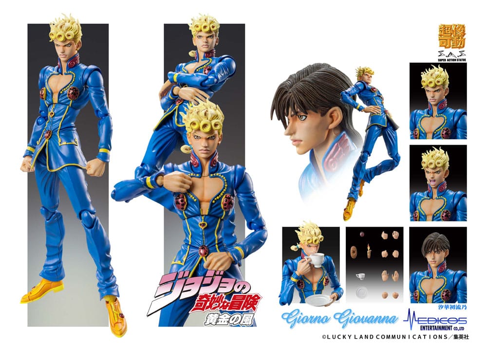 JoJo's Bizarre Adventure Part 5: Golden Wind Actionfigur Chozokado Giorno Giovanna Second 15 cm