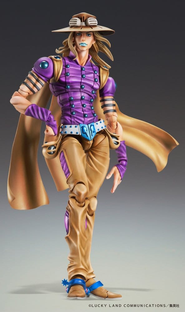 JoJo's Bizarre Adventure Part 7: Steel Ball Run Super Action Actionfigur Chozokado Gyro Zeppeli Ver.1.5 16 cm