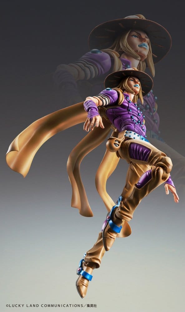 JoJo's Bizarre Adventure Part 7: Steel Ball Run Super Action Actionfigur Chozokado Gyro Zeppeli Ver.1.5 16 cm