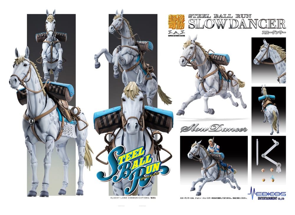 JoJo's Bizarre Adventure Part 7: Steel Ball Run Chozokado Super Action Actionfigur Slow Dancer 21 cm
