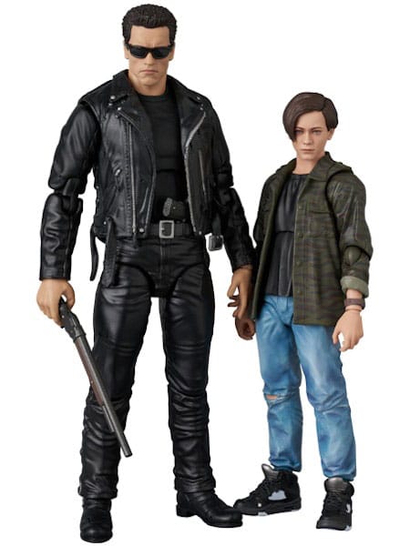 Terminator 2 MAFEX Actionfigur T-800 (T2 Ver.) & John Connor 16 cm