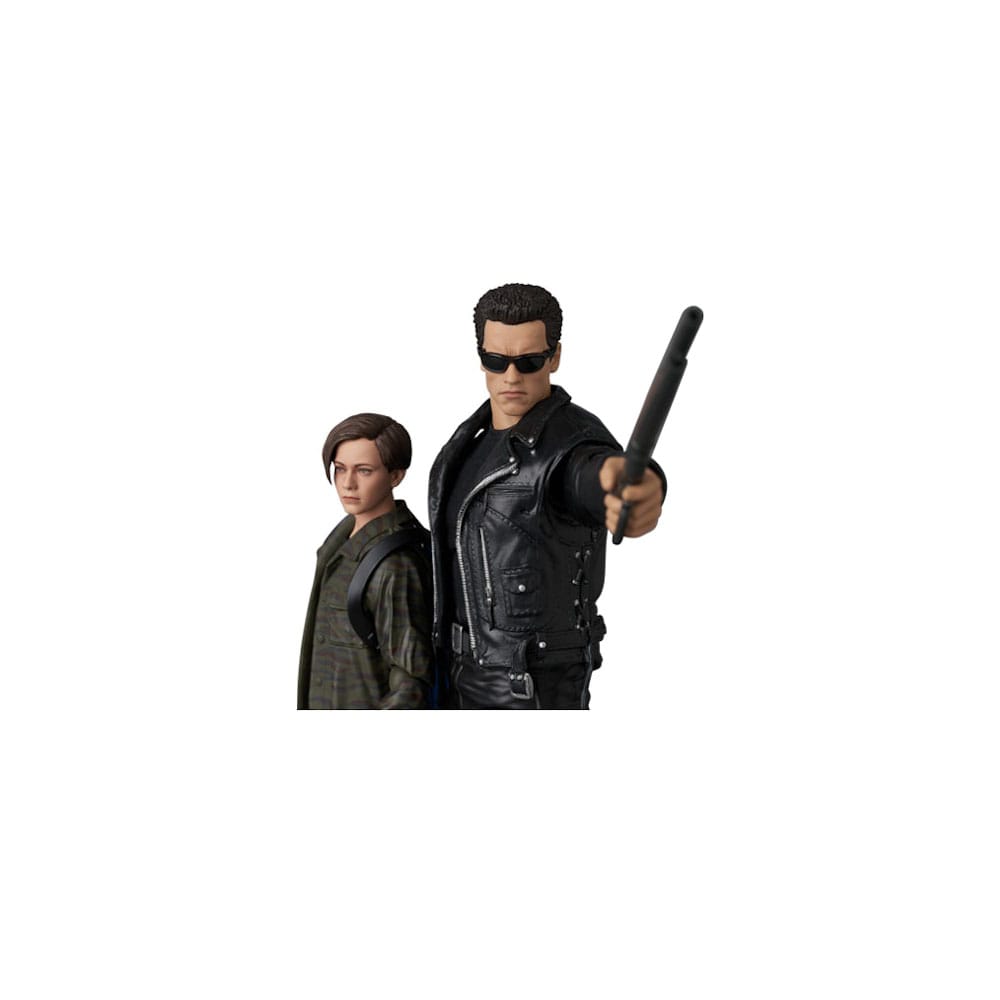 Terminator 2 MAFEX Actionfigur T-800 (T2 Ver.) & John Connor 16 cm