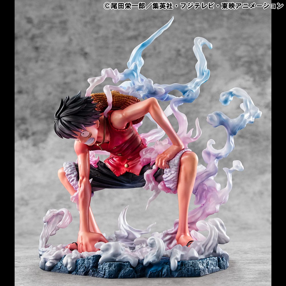 One Piece P.O.P PVC Statue Monkey D. Ruffy Gear 2 Limited Edition 19 cm