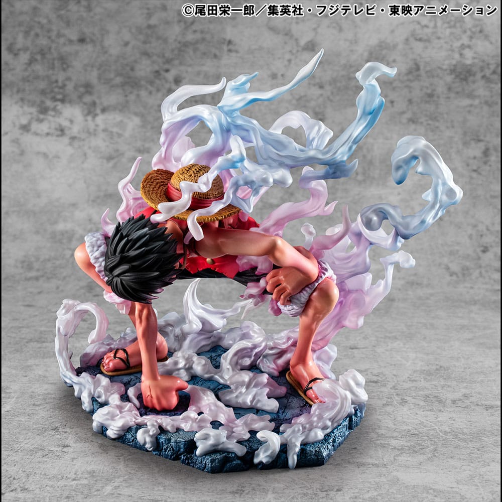 One Piece P.O.P PVC Statue Monkey D. Ruffy Gear 2 Limited Edition 19 cm