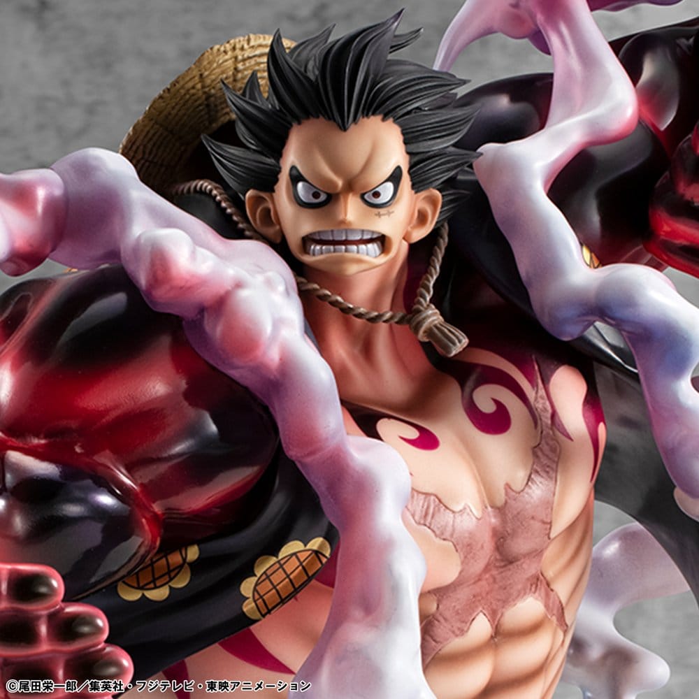One Piece Portrait.Of.Pirates SA-Maximum PVC Figur Monkey D. Ruffy Gear 4 Bounce-Man 10th Limited Ver. 30 cm
