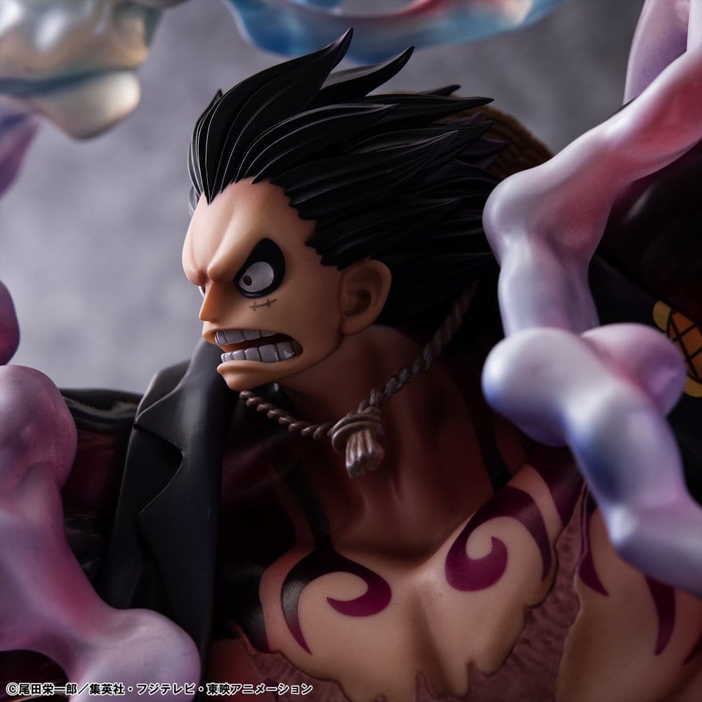 One Piece Portrait.Of.Pirates SA-Maximum PVC Figur Monkey D. Ruffy Gear 4 Bounce-Man 10th Limited Ver. 30 cm