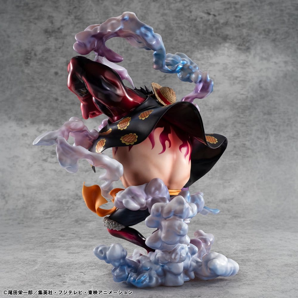 One Piece Portrait.Of.Pirates SA-Maximum PVC Figur Monkey D. Ruffy Gear 4 Bounce-Man 10th Limited Ver. 30 cm