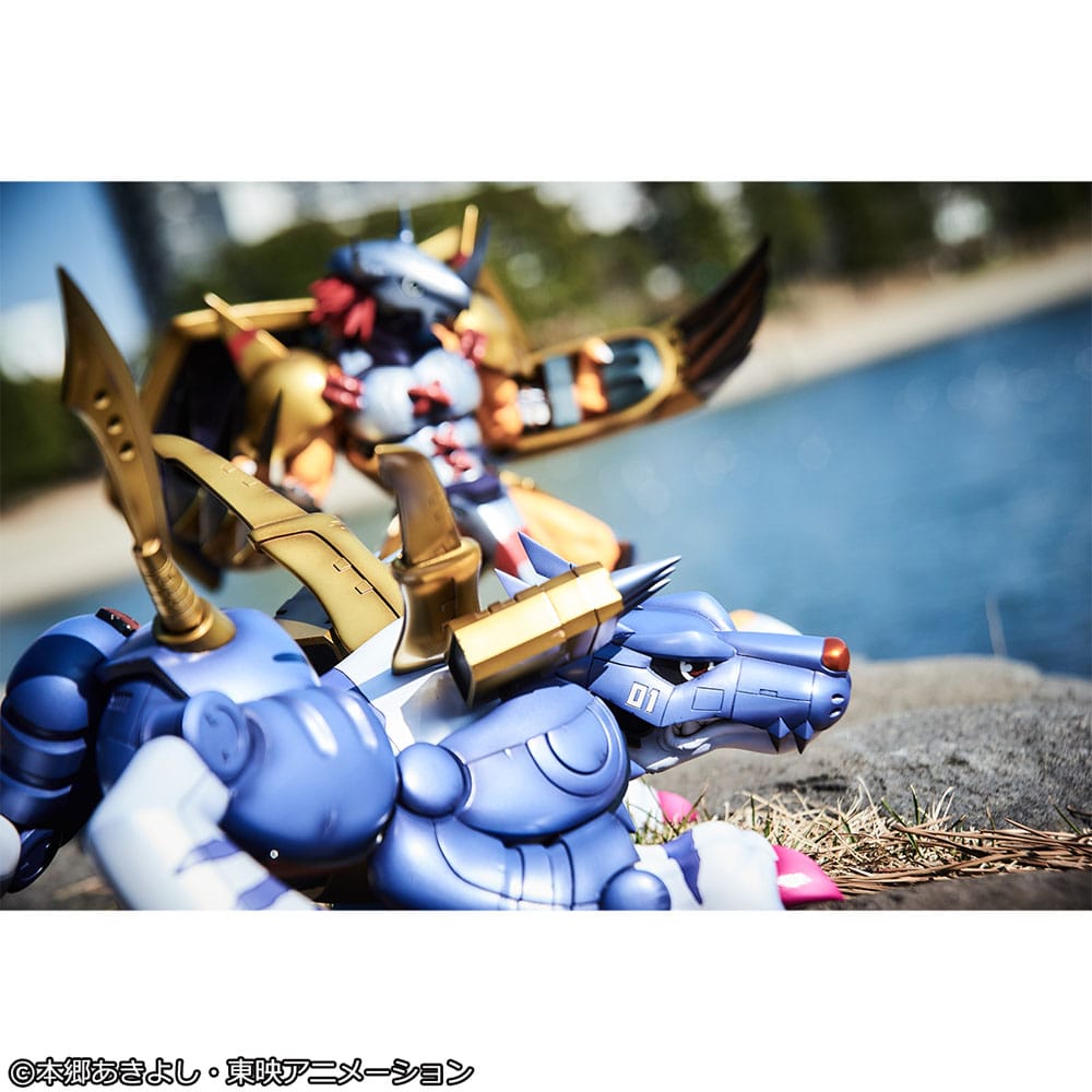Digimon Adventure Precious G.E.M. Serie PVC Statue Metal Garurumon & Ishida Yamato 30 cm