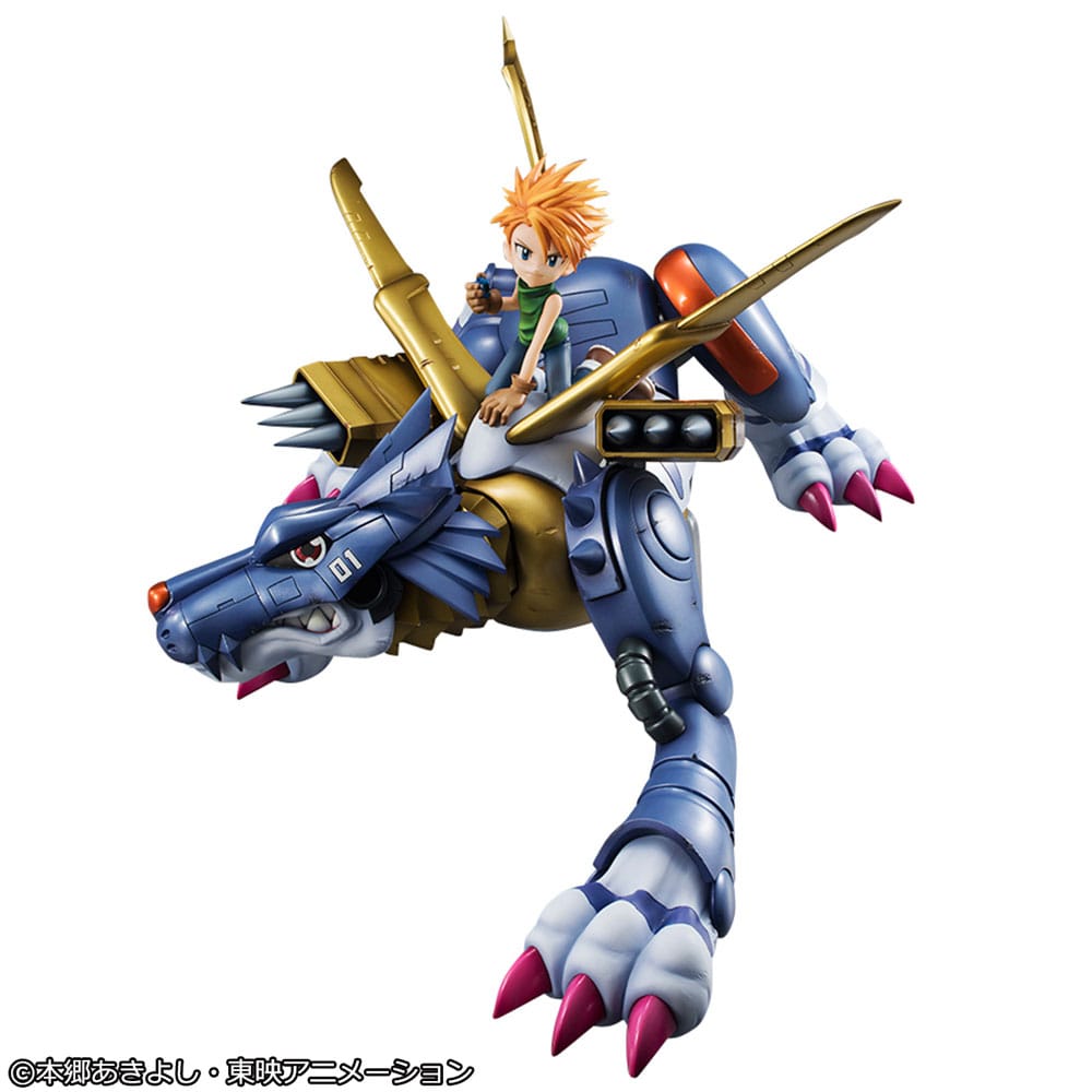 Digimon Adventure Precious G.E.M. Serie PVC Statue Metal Garurumon & Ishida Yamato 30 cm