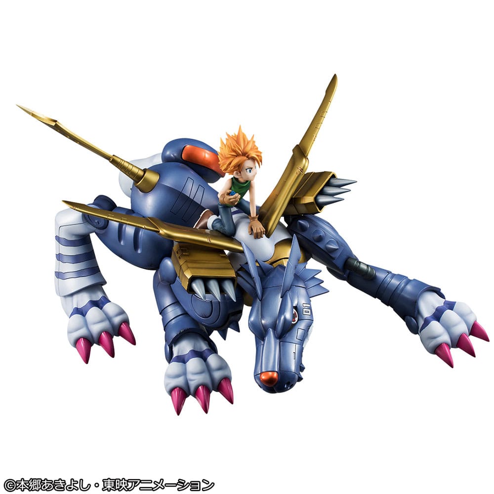 Digimon Adventure Precious G.E.M. Serie PVC Statue Metal Garurumon & Ishida Yamato 30 cm