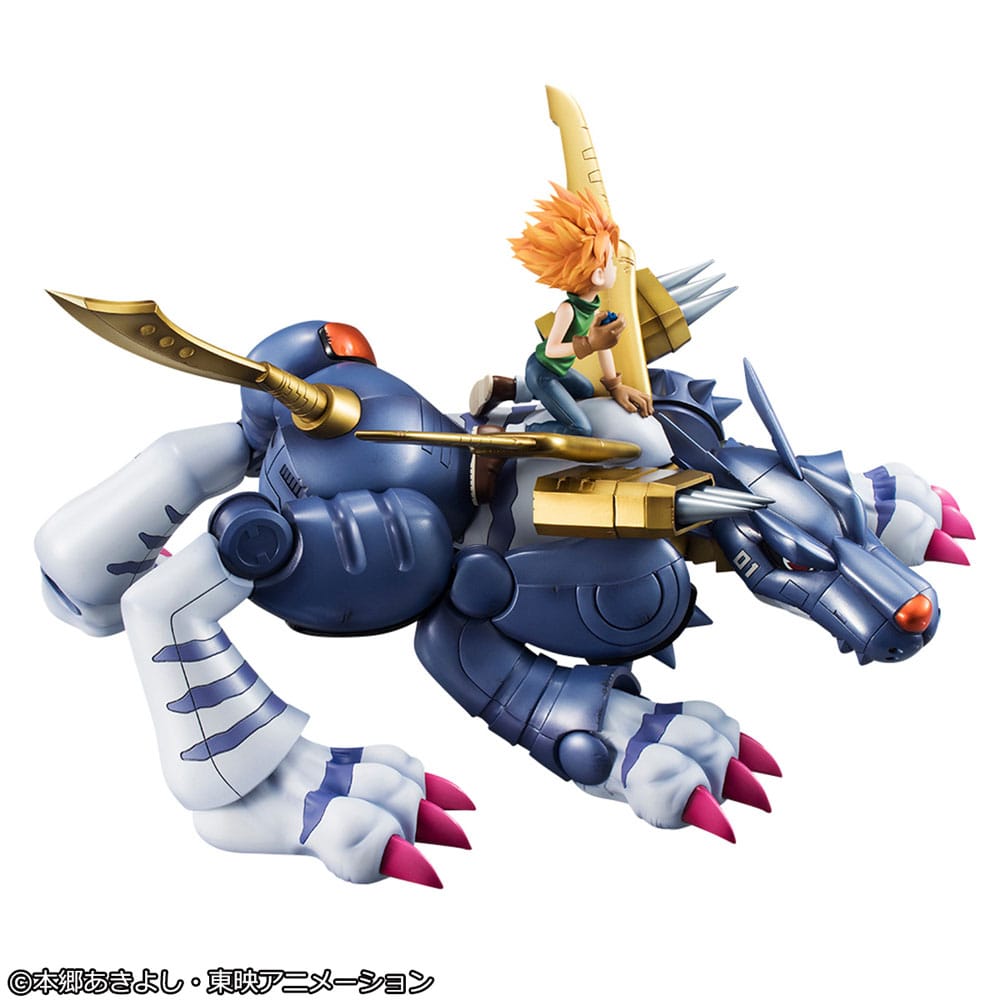 Digimon Adventure Precious G.E.M. Serie PVC Statue Metal Garurumon & Ishida Yamato 30 cm