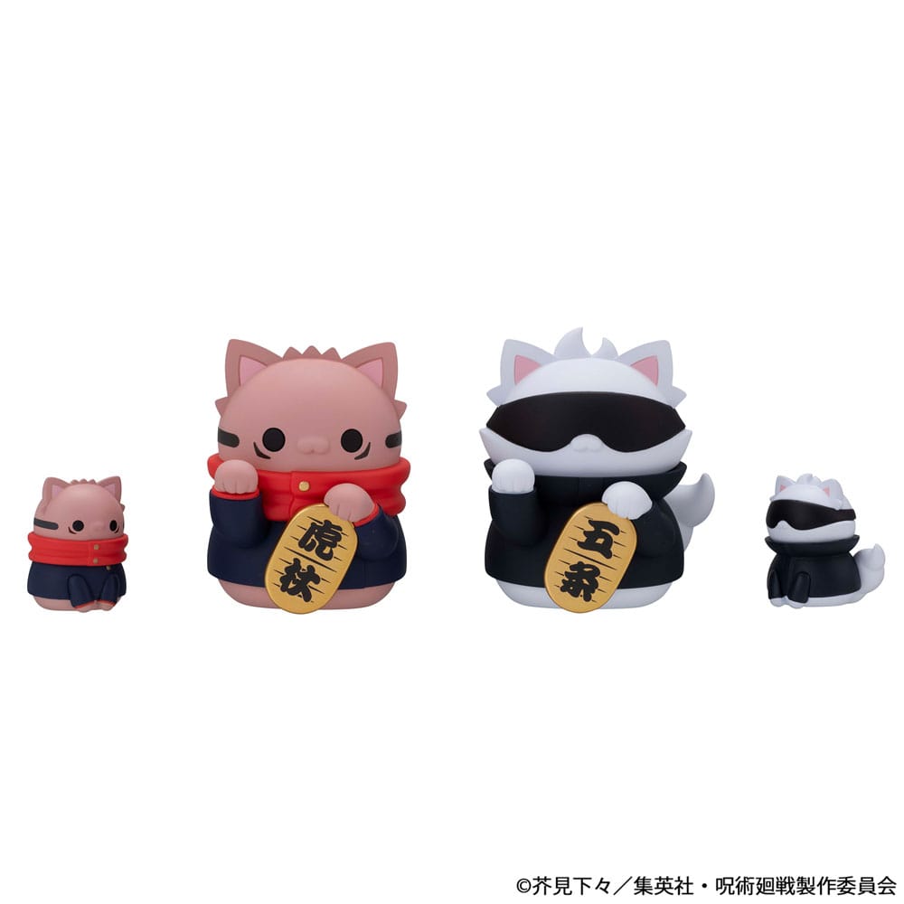 Jujutsu Kaisen Mega Cat Project Sammelfiguren Fortune Cats 7 cm Sortiment (6)