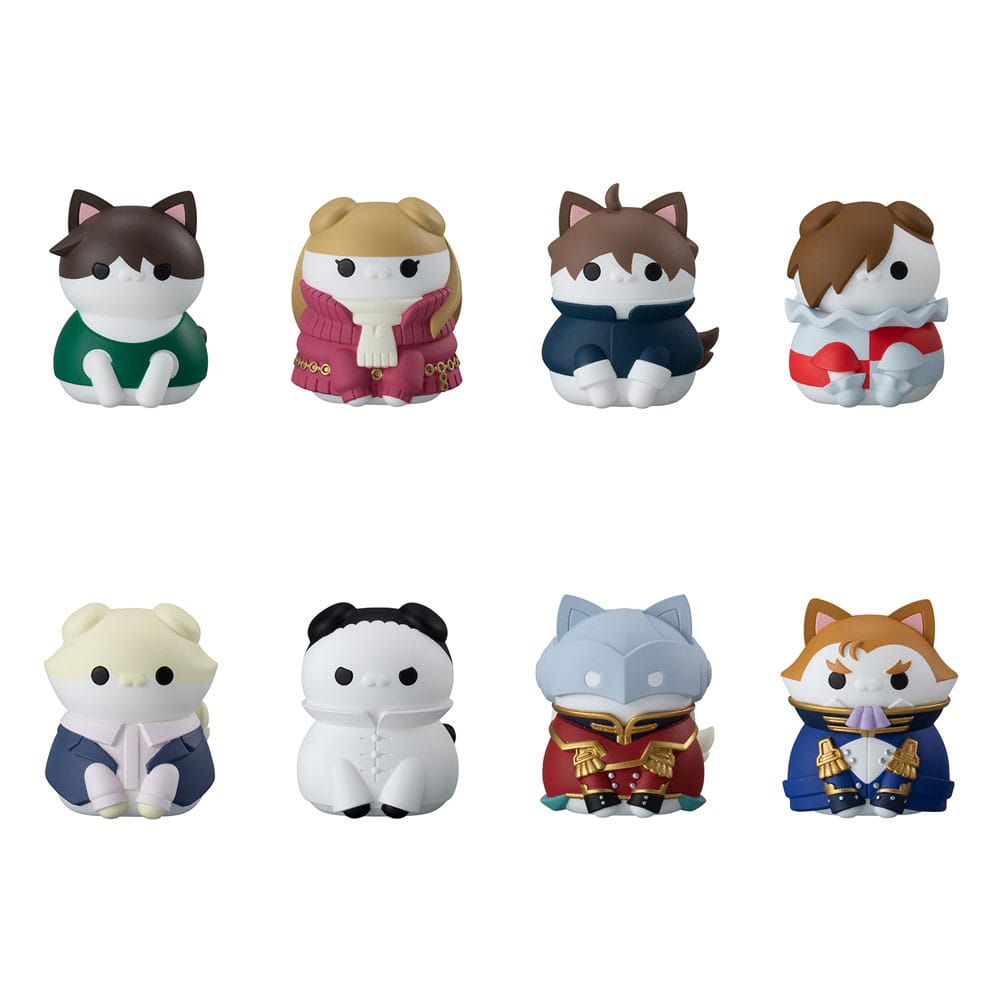 Mobile Suit Gundam Mega Cat Project New Mobile Report Gundam Wing Nyandam Sammelfiguren Cats Transformation Mission Accomplished! 3 cm Sortiment (8)