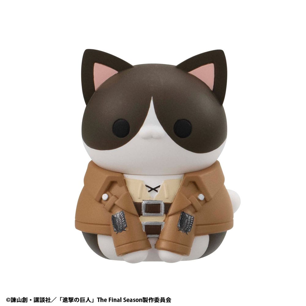 Attack on Titan Mega Cat Project Minifiguren Attack on Tinyan Gathering Scout Regiment danyan! 3 cm Blind Box Display (8) (Repeat)