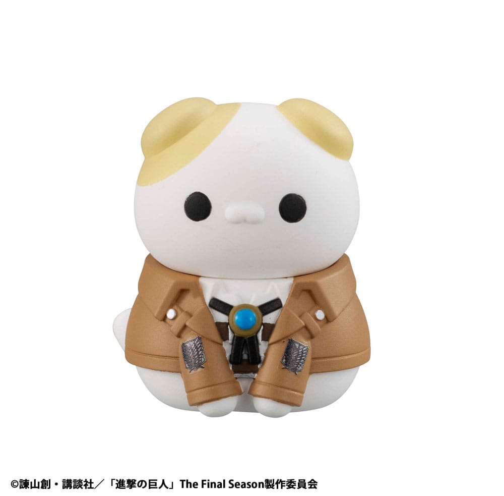 Attack on Titan Mega Cat Project Minifiguren Attack on Tinyan Gathering Scout Regiment danyan! 3 cm Blind Box Display (8) (Repeat)