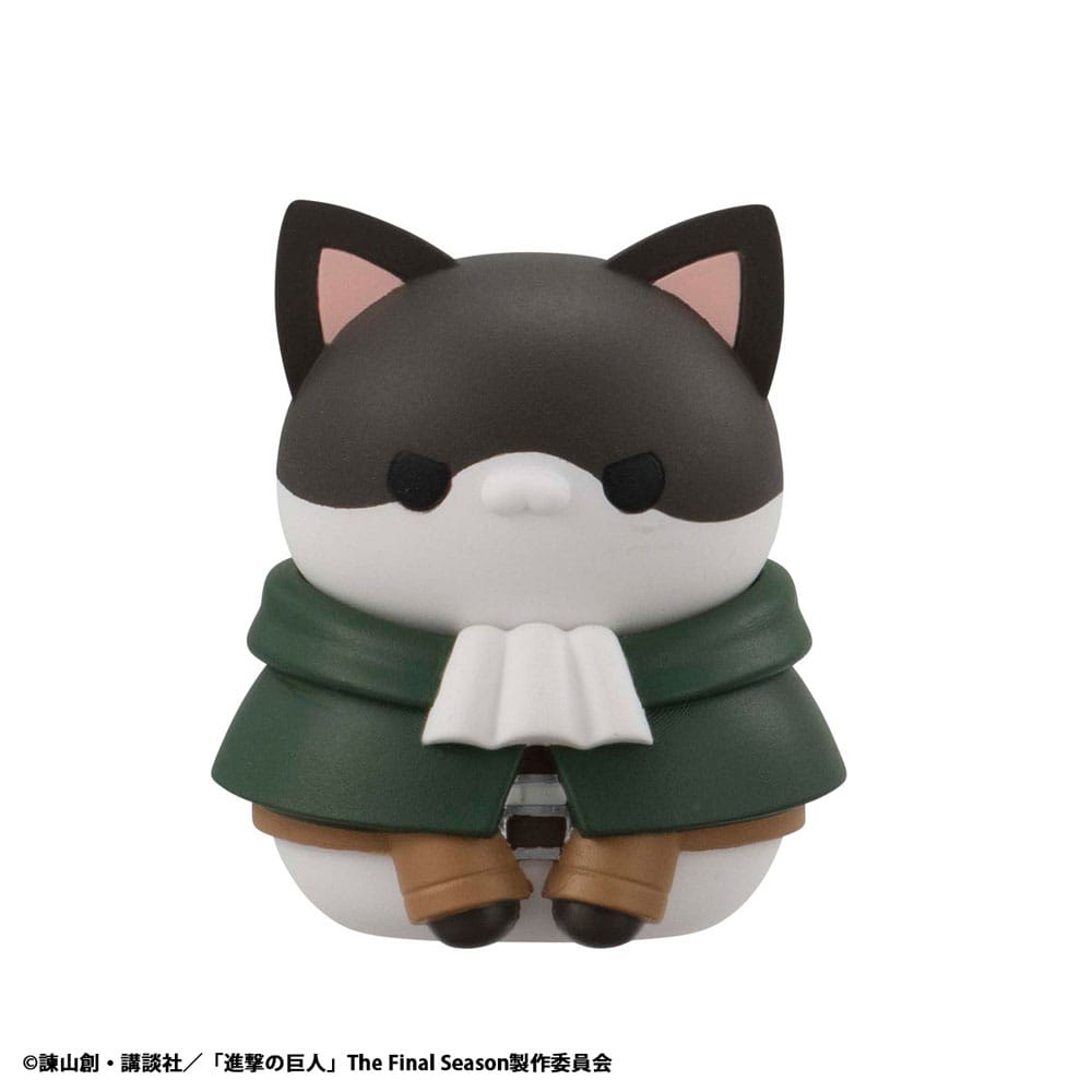 Attack on Titan Mega Cat Project Minifiguren Attack on Tinyan Gathering Scout Regiment danyan! 3 cm Blind Box Display (8) (Repeat)