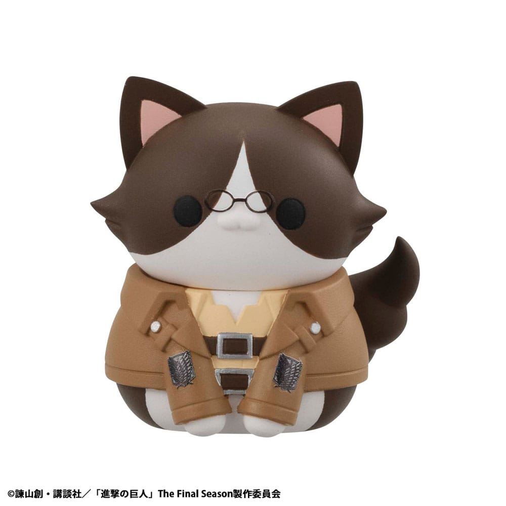 Attack on Titan Mega Cat Project Minifiguren Attack on Tinyan Gathering Scout Regiment danyan! 3 cm Blind Box Display (8) (Repeat)