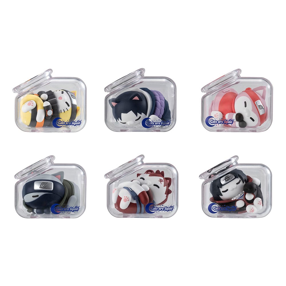 Naruto Shippuden Mega Cat Project Nyaruto! Sammelfiguren Good Night Nyaruto! 3 cm Sortiment (8)