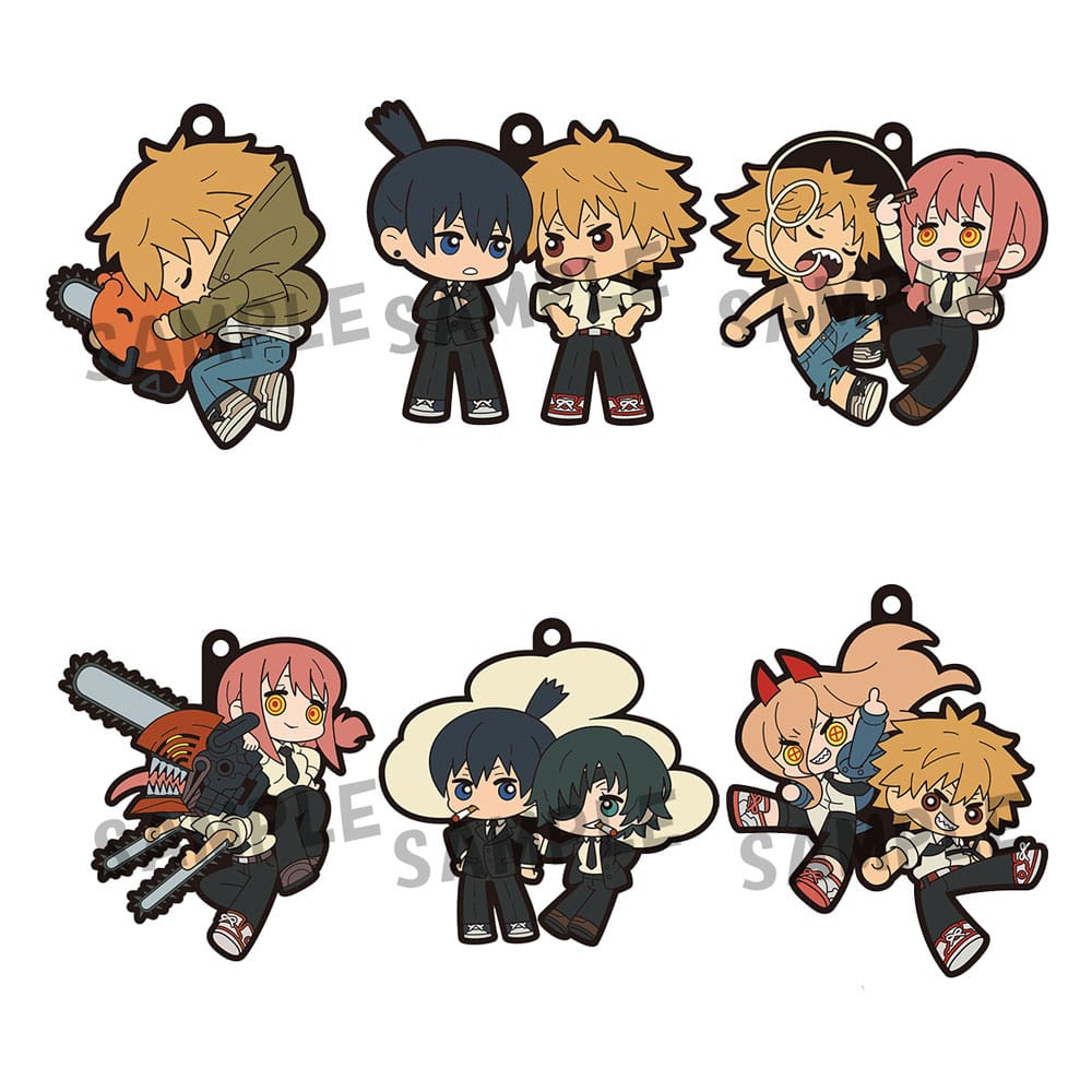 Chainsaw Man Rubber Mascot Buddycolle Gummi-Anhänger 6 cm Sortiment (6)