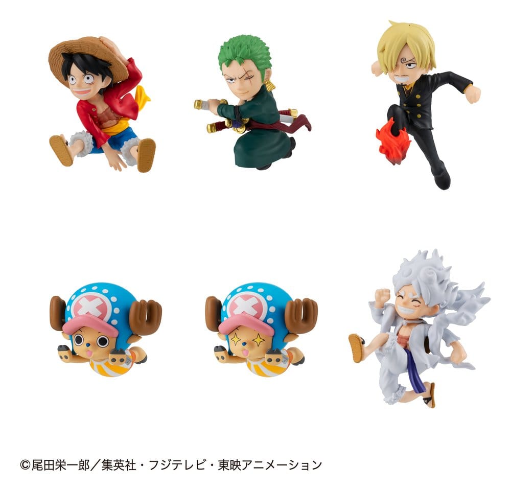 One Piece Tobimas Minifiguren 5 cm Blind Box Display (6) (Repeat)
