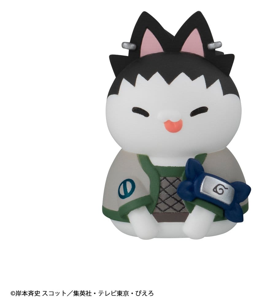 Naruto Mega Cat Project Minifiguren 3 cm Nyaruto! Cats of Konoha Village Reboot Blind Box Display (8) (Repeat)