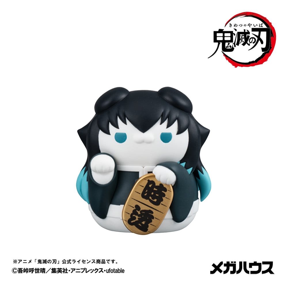Demon Slayer: Kimetsu no Yaiba Mega Cat Project Minifiguren 6 cm Demon Slayer Fortune Cats ver. 02 Blind Box Display (8) (Repeat)