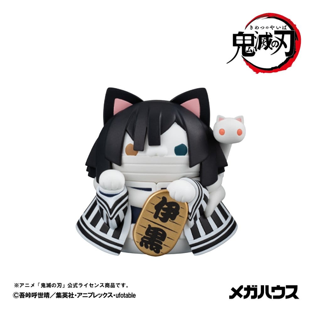 Demon Slayer: Kimetsu no Yaiba Mega Cat Project Minifiguren 6 cm Demon Slayer Fortune Cats ver. 02 Blind Box Display (8) (Repeat)