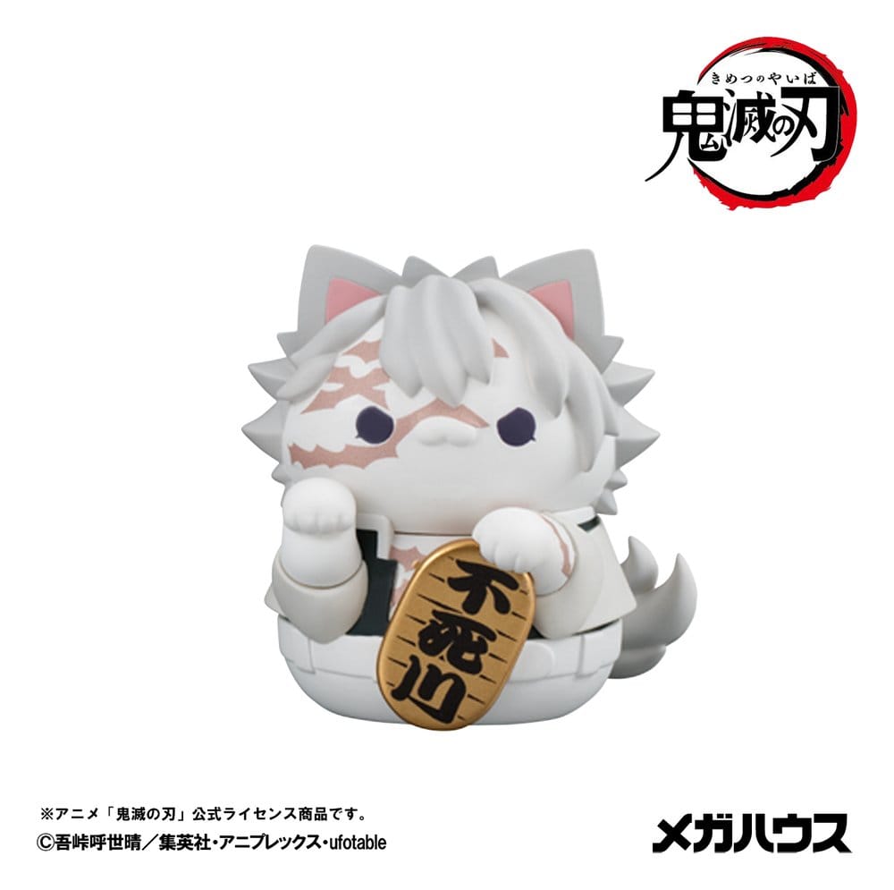 Demon Slayer: Kimetsu no Yaiba Mega Cat Project Minifiguren 6 cm Demon Slayer Fortune Cats ver. 02 Blind Box Display (8) (Repeat)