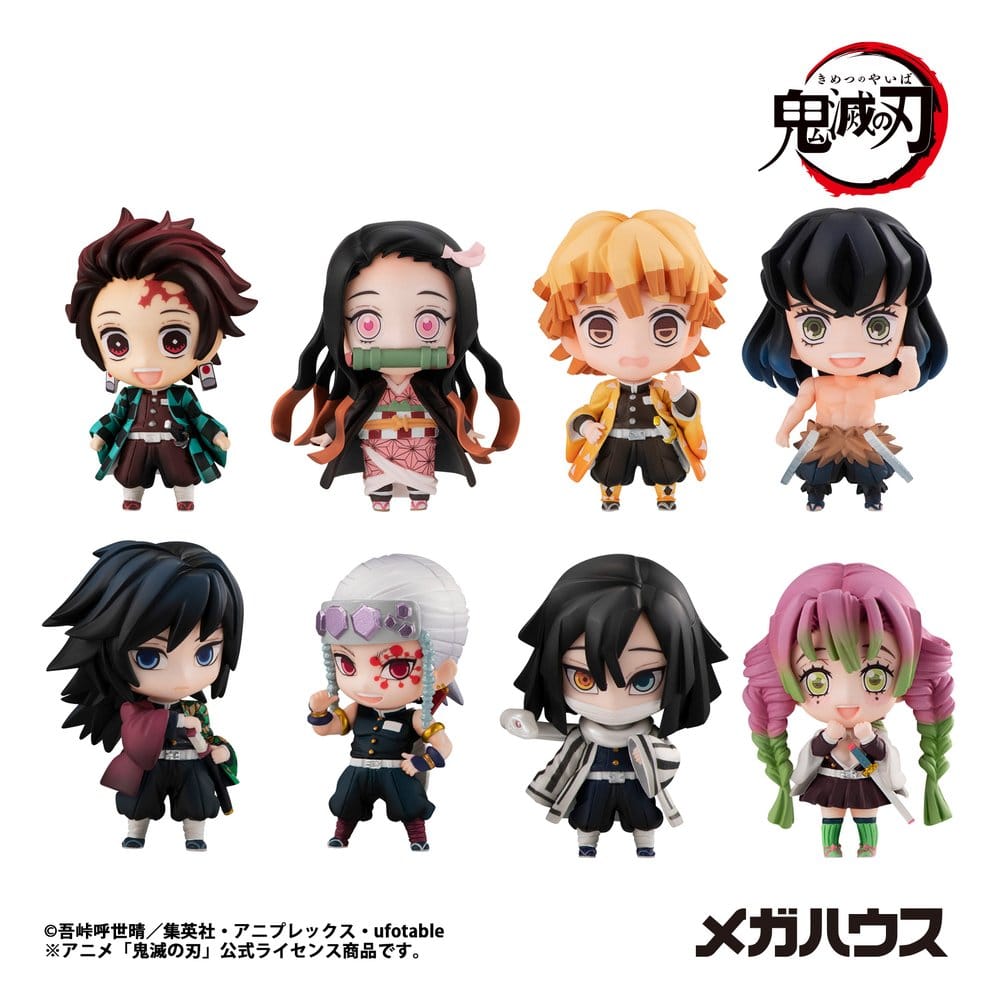 Demon Slayer Kimetsu no Yaiba Sammelfiguren Tanjiro & Friends 5 cm Sortiment (8)