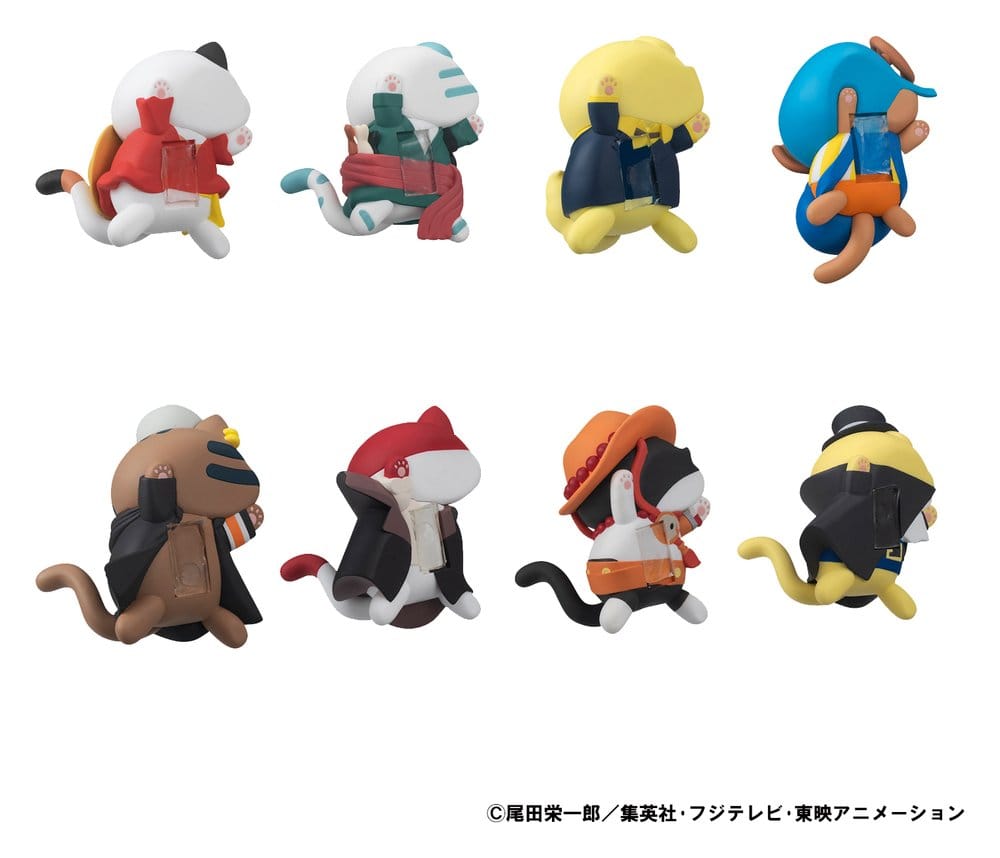 One Piece Mega Cat Project Sammelfiguren Egghead NyanPieceNyan! Stickie! 3 cm Sortiment (8)