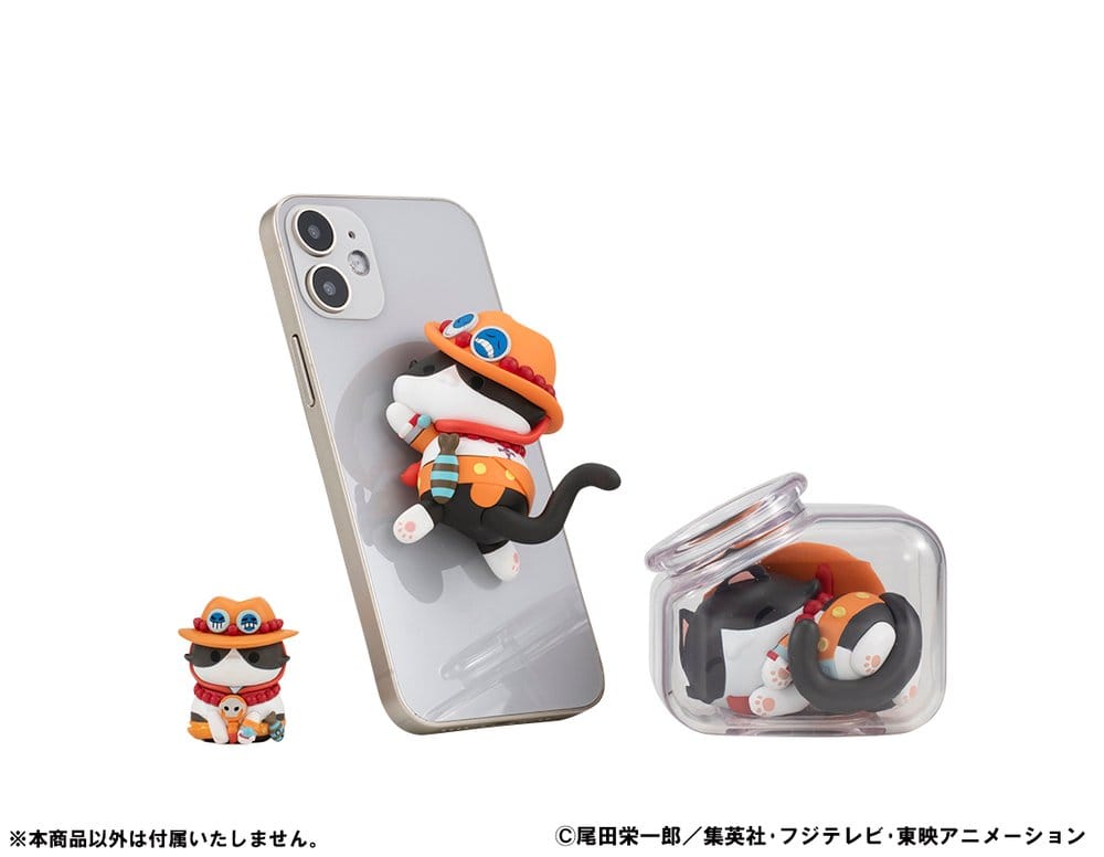 One Piece Mega Cat Project Sammelfiguren Egghead NyanPieceNyan! Stickie! 3 cm Sortiment (8)