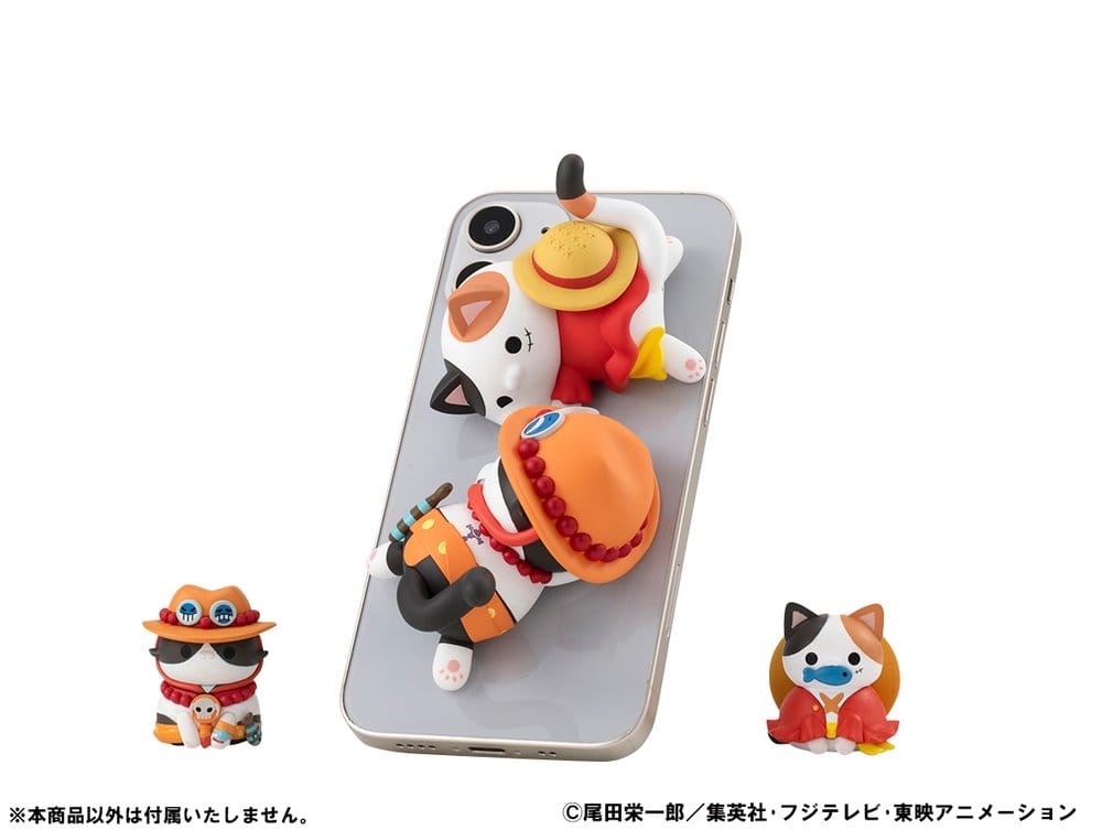 One Piece Mega Cat Project Sammelfiguren Egghead NyanPieceNyan! Stickie! 3 cm Sortiment (8)