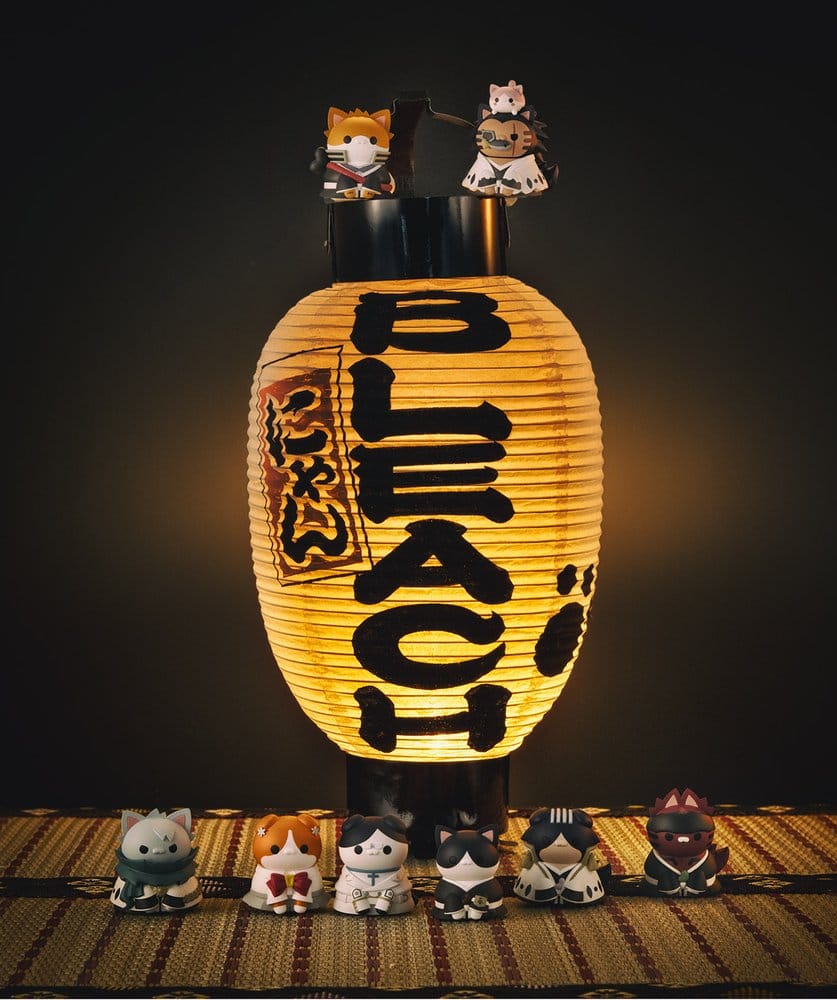 Bleach Mega Cat Project Minifiguren 3 cm Thousand-Year Blood War Bleach Nyan Blind Box Display (8) (Repeat)