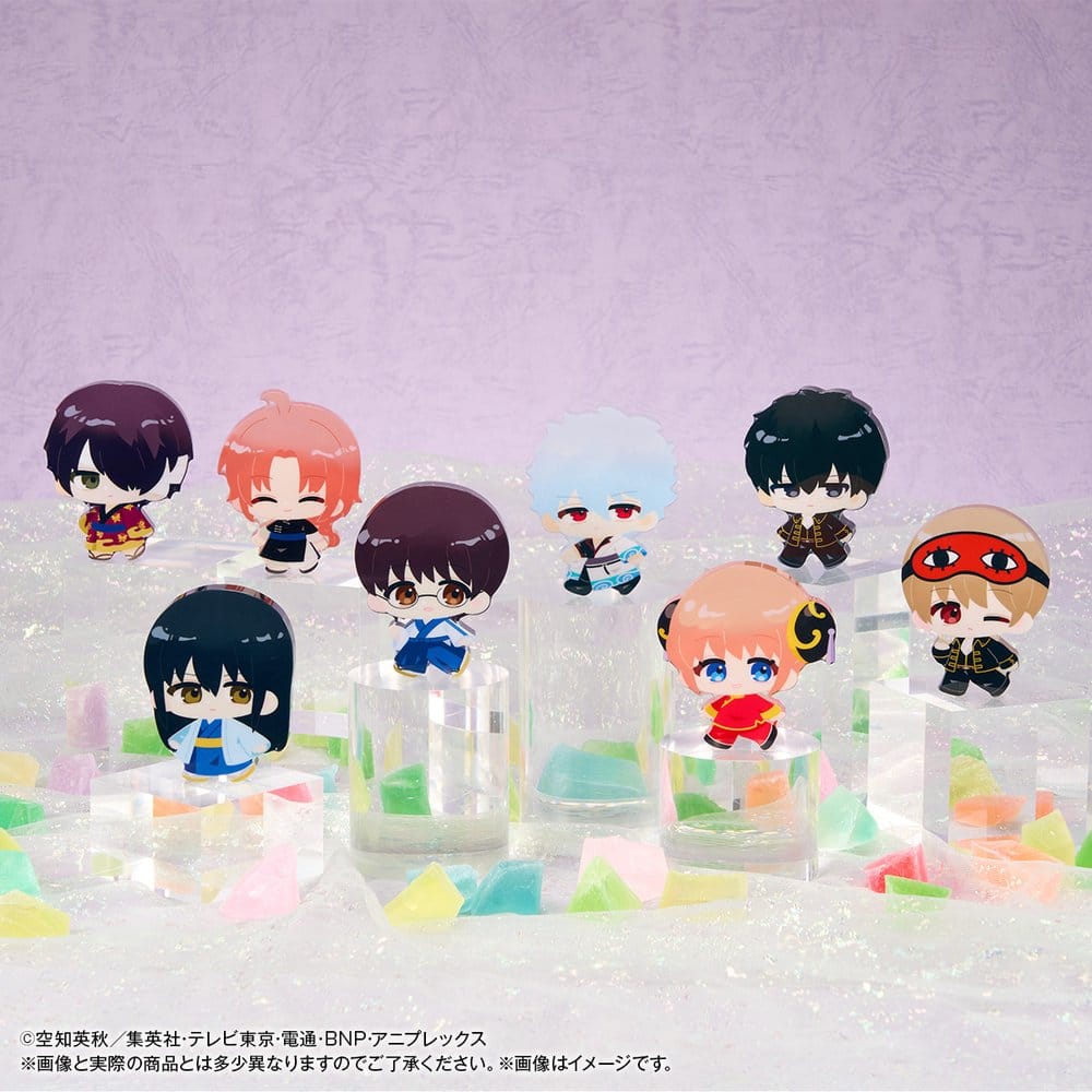 Gintama Karakoro Clear Candy Sammelfiguren Vol. 2 6 cm Blind Box Sortiment (8)