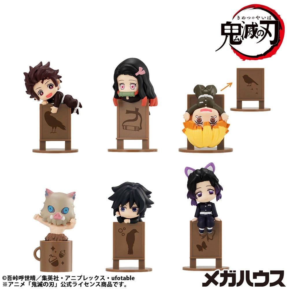 Demon Slayer Kimetsu no Yaiba Ochatomo Series Sammelfiguren 4 cm Sortiment (6)