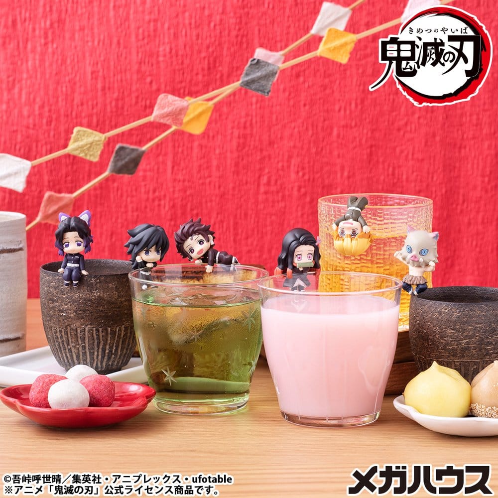 Demon Slayer Kimetsu no Yaiba Ochatomo Series Sammelfiguren 4 cm Sortiment (6)
