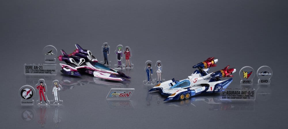 Future GPX Cyber Formula Fahrzeuge 2er-Pack vAsurada AKF-0/G spiral boost mode & OGRE AN-21 super Aero boost mode Set Heritage Edition 9 cm