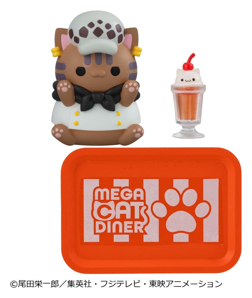 One Piece Mega Cat Project Minifiguren NyanPieceNyan! Diner! 3 cm Blind Box Display (6)