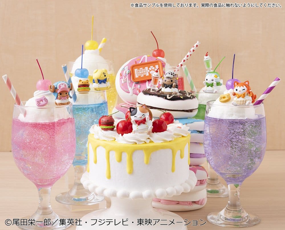 One Piece Mega Cat Project Minifiguren NyanPieceNyan! Diner! 3 cm Blind Box Display (6)