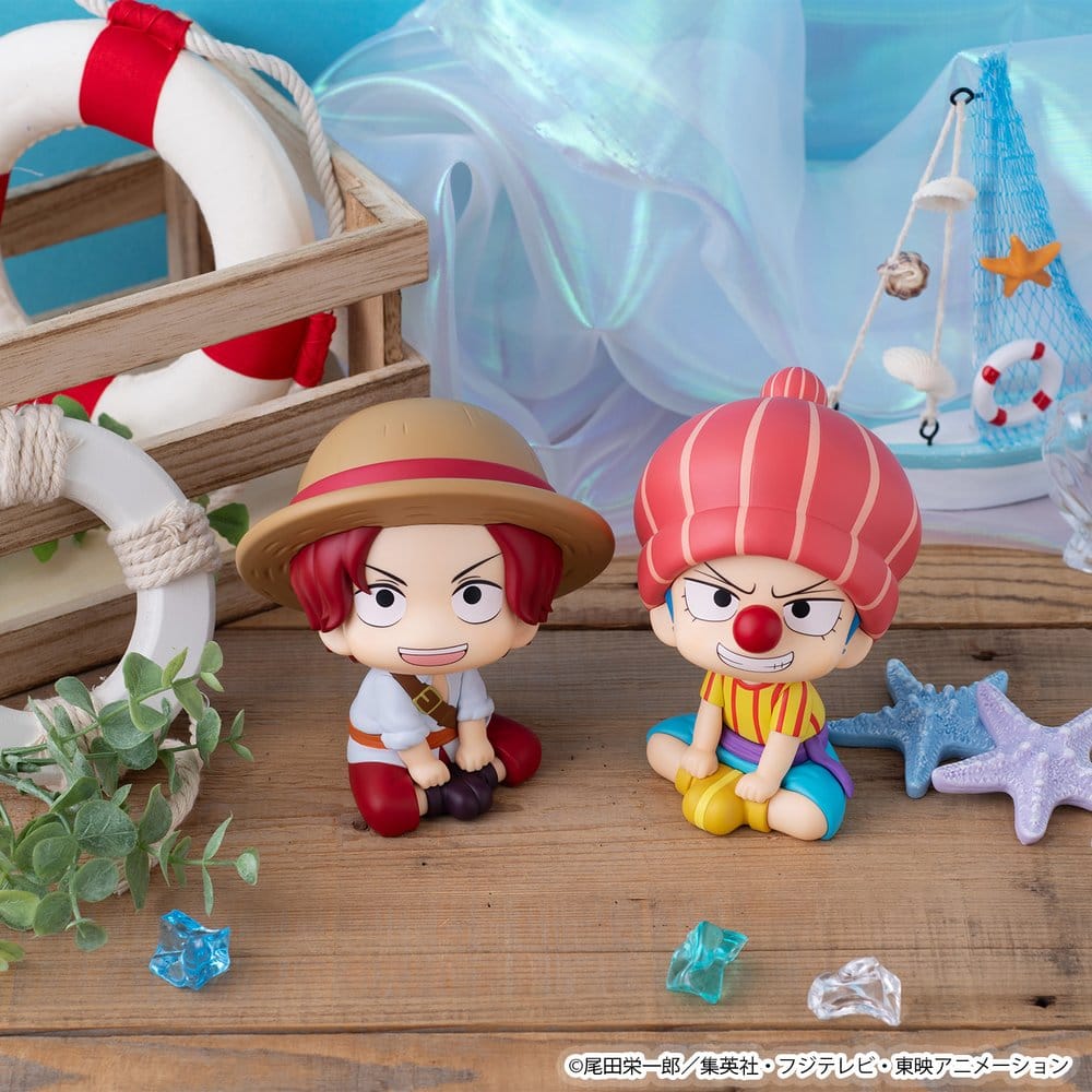 One Piece Look Up PVC Figuren 2er-Pack Shanks & Buggy Childhood Ver. 11 cm (with gift)