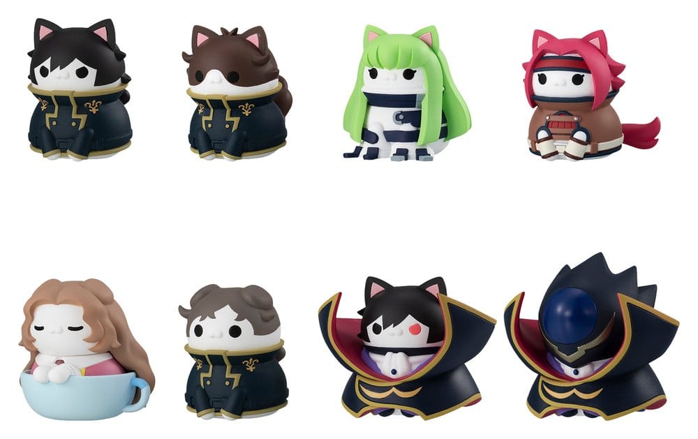Code Geass: Lelouch of the Rebellion Mega Cat Project Minifiguren Code Genyass 3 cm Blind Box Sortiment (8)