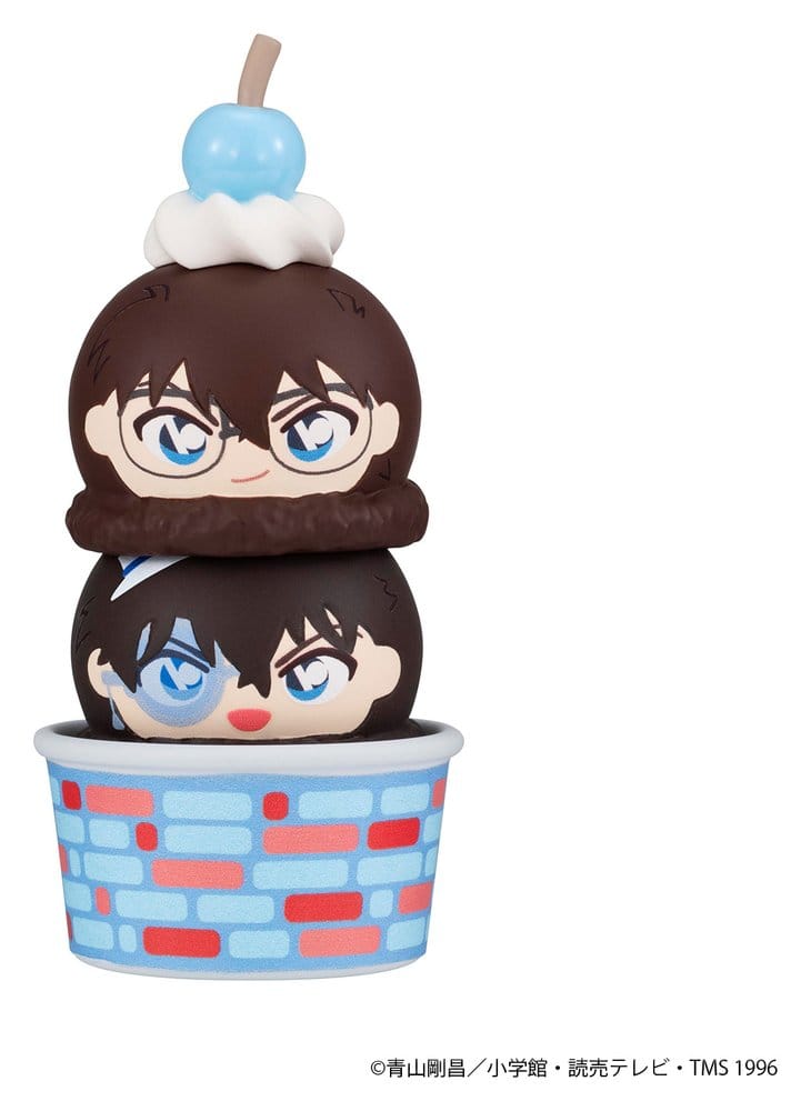 Detective Conan Tsumichen Stack up & Change Minifiguren 8 cm Blind Box Sortiment (6) (with gift)