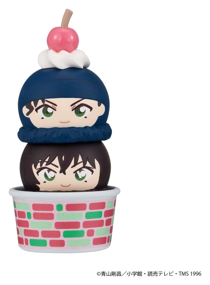 Detective Conan Tsumichen Stack up & Change Minifiguren 8 cm Blind Box Sortiment (6) (with gift)