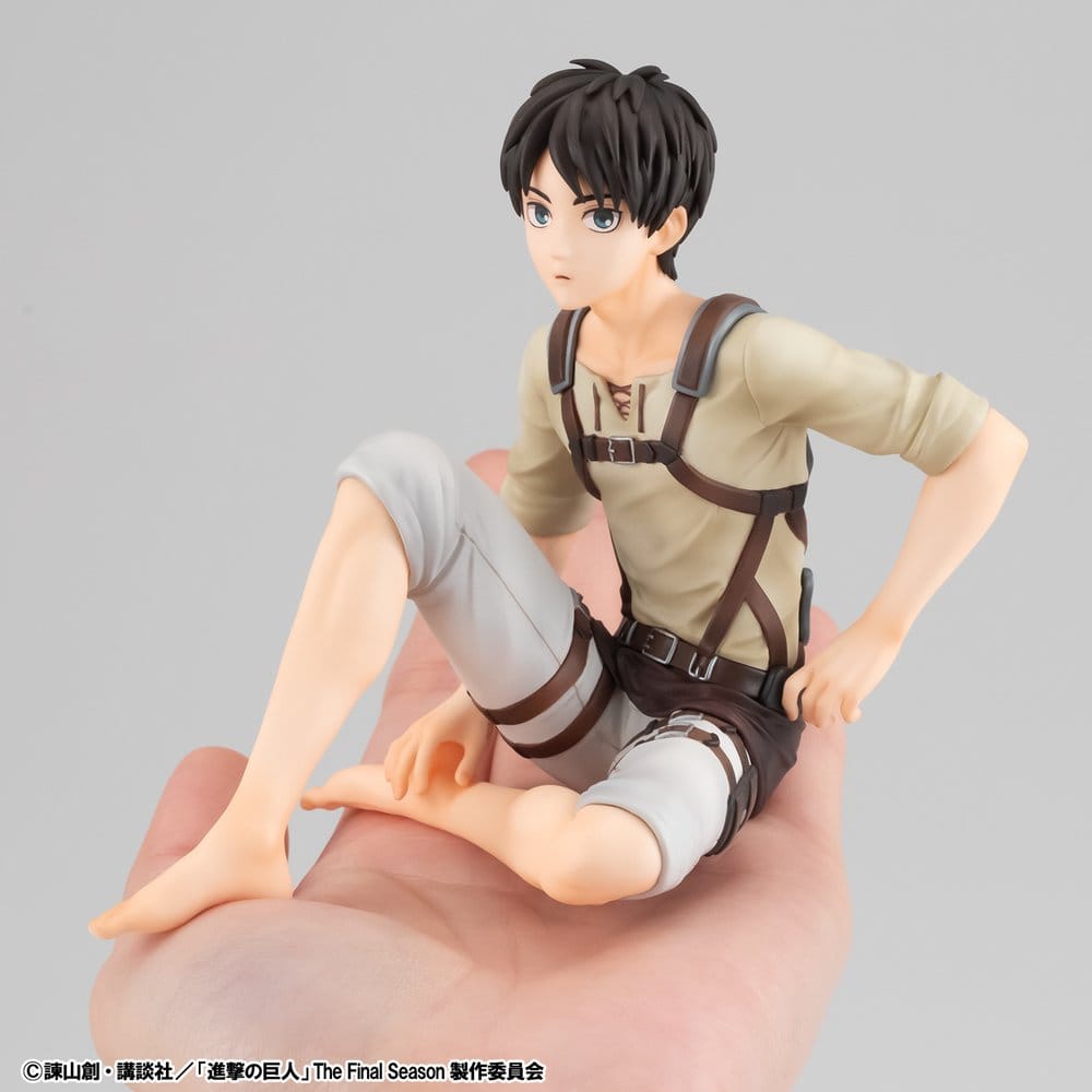 Attack on Titan G.E.M. Series PVC Figur Eren Yeager Palm Size 10 cm