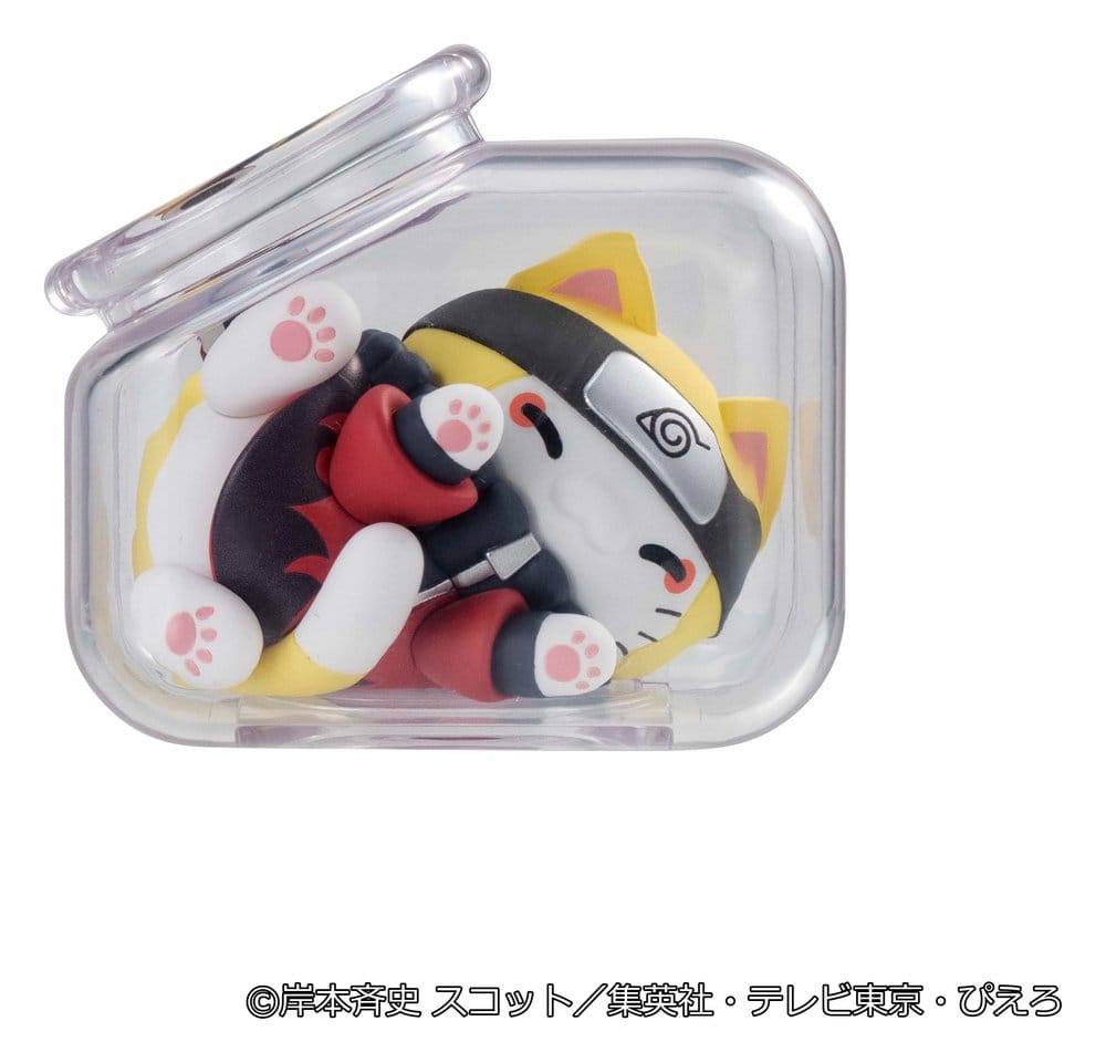 Naruto Shippuden Mega Cat Project Minifiguren Good Night Nyaruto! Gathering Akatsuki Edition Vol. 1 6 cm Blind Box Display (8)