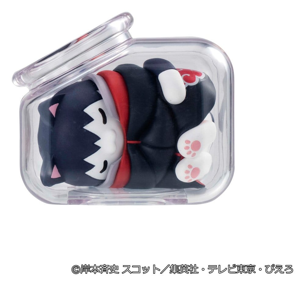 Naruto Shippuden Mega Cat Project Minifiguren Good Night Nyaruto! Gathering Akatsuki Edition Vol. 1 6 cm Blind Box Display (8)